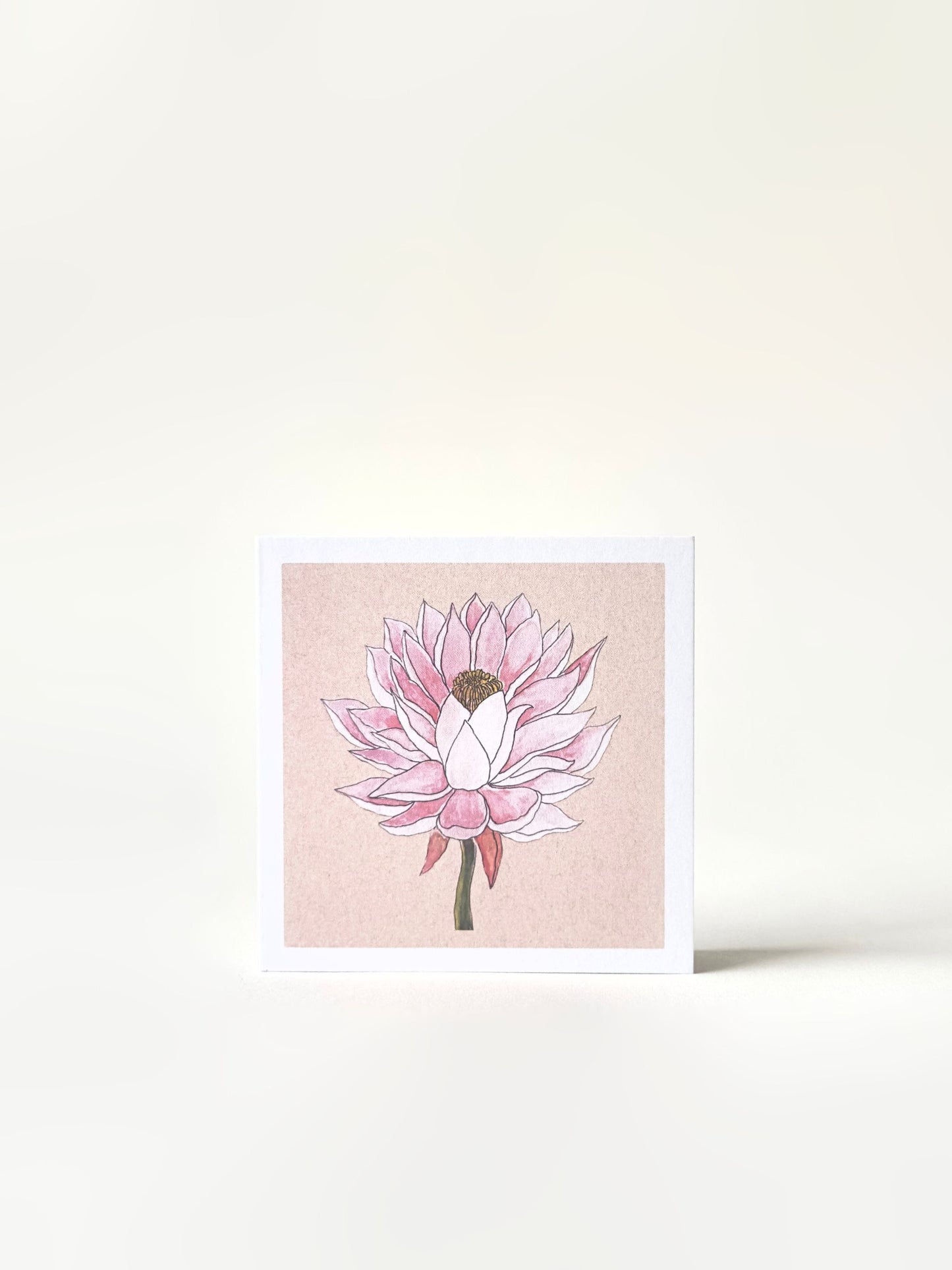 Set of Four Greeting Cards: Florals