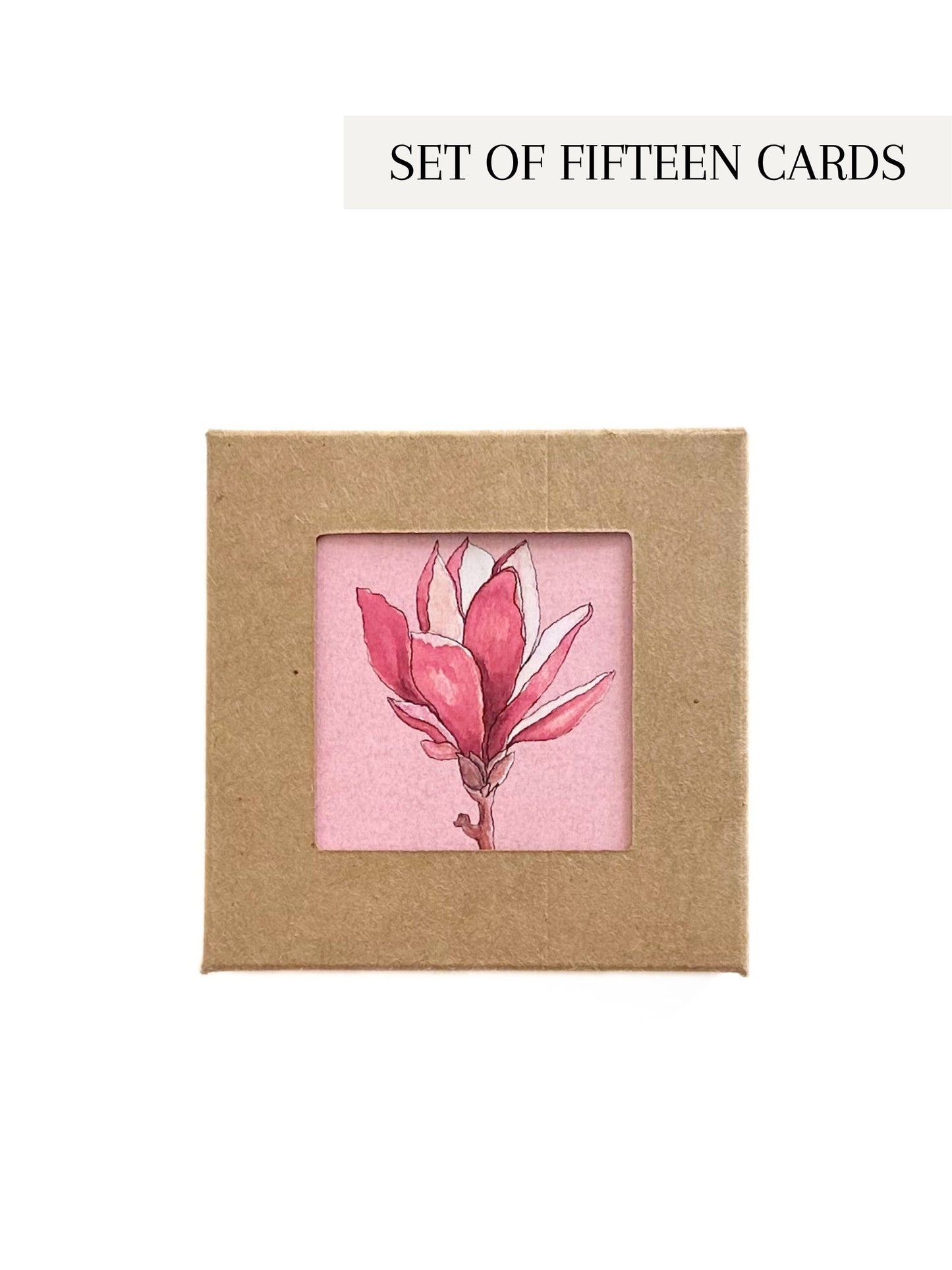 Set of Fifteen Greeting Cards: Florals