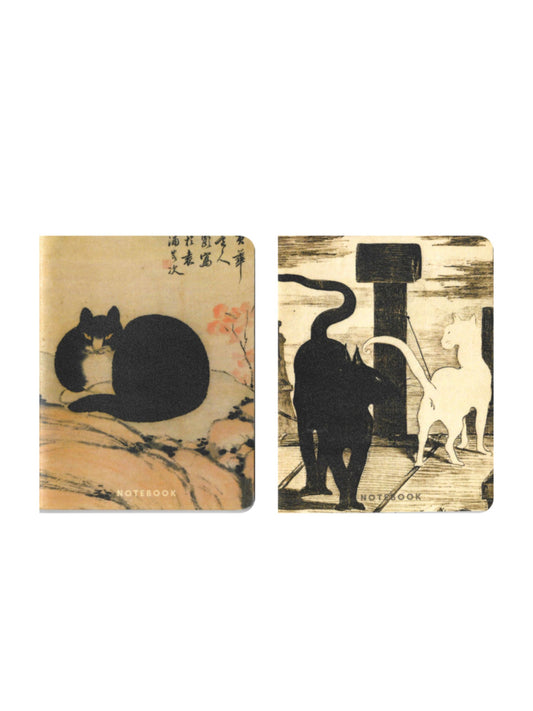 Set of 2 Cat Art Pocket Notebooks