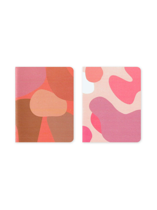 Set of 2 Pink Camouflage Pocket Notebooks