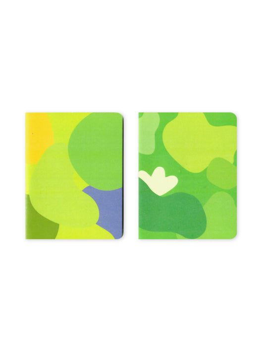 Set of 2 Green Camouflage Pocket Notebooks