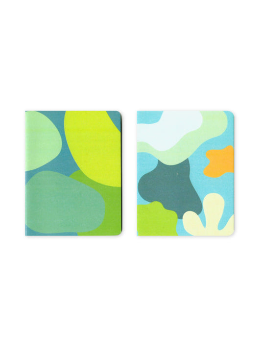 Set of 2 Blue Camouflage Pocket Notebooks