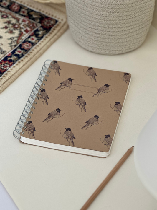Large Wiro Notebook: Red-whiskered Bulbul