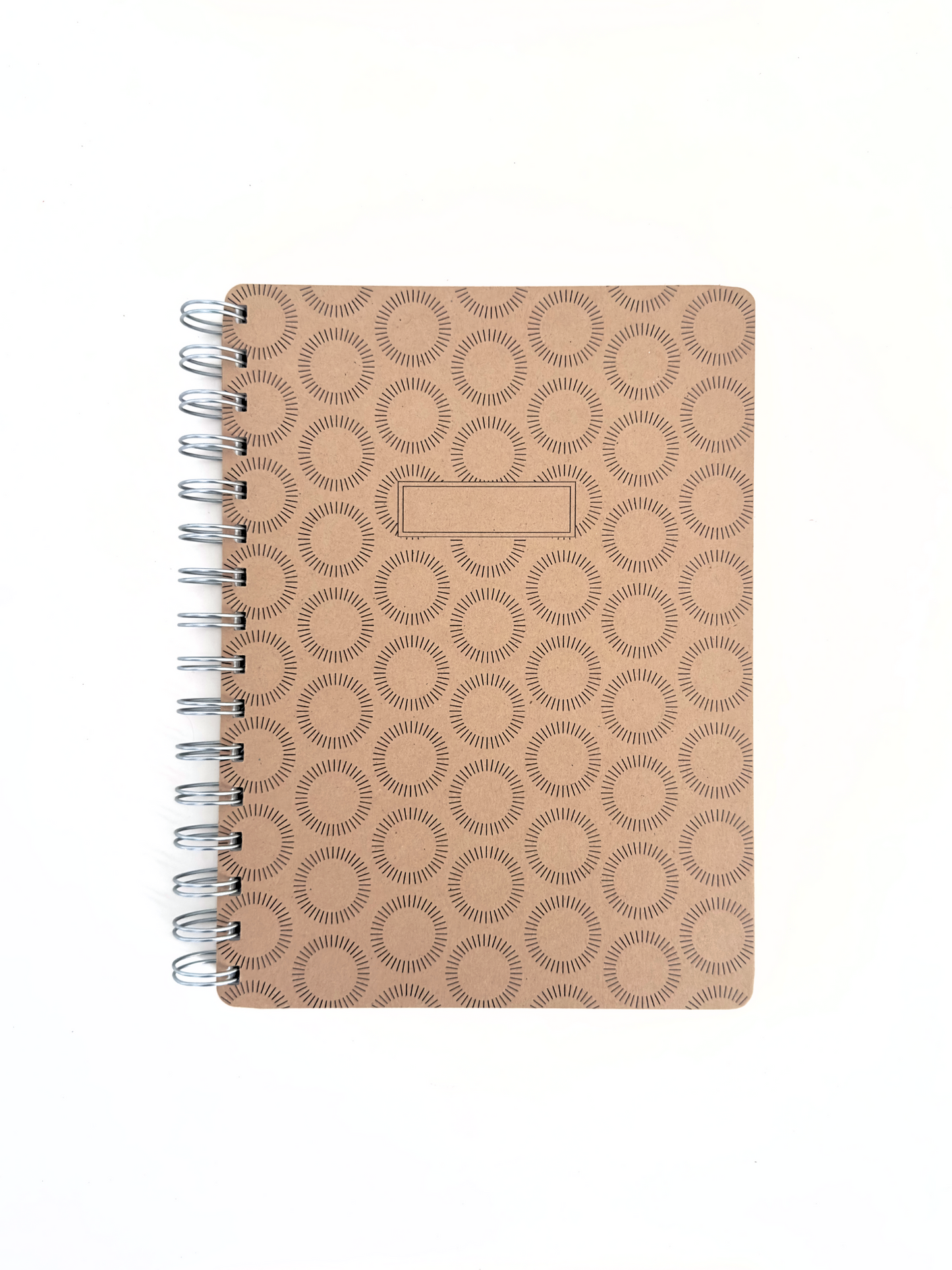 LARGE WIRO NOTEBOOK: WOODBLOCK PATTERN