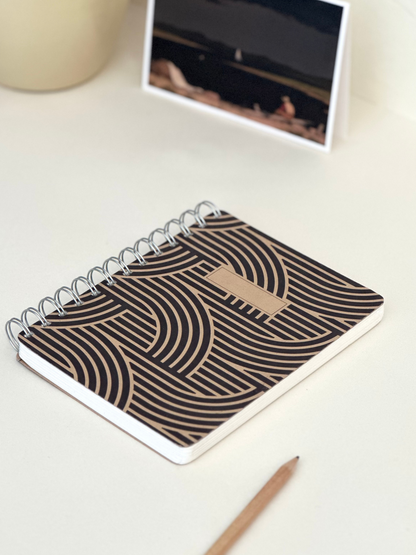 MINI WIRO NOTEBOOK: WOODBLOCK PATTERN