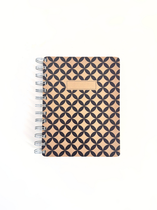 MINI WIRO NOTEBOOK: WOODBLOCK PATTERN