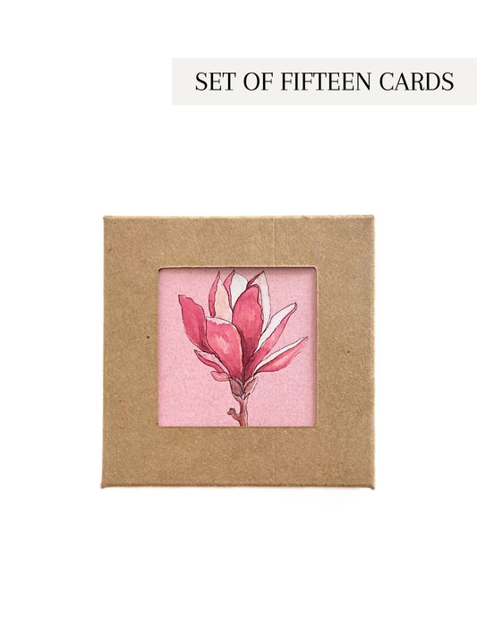 Set of Fifteen Greeting Cards: Florals