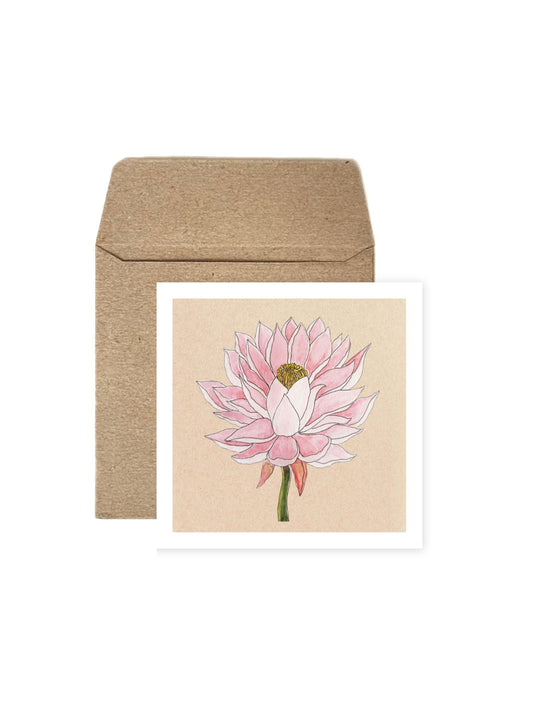 Set of Four Greeting Cards: Florals