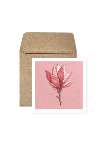 Set of Four Greeting Cards: Florals