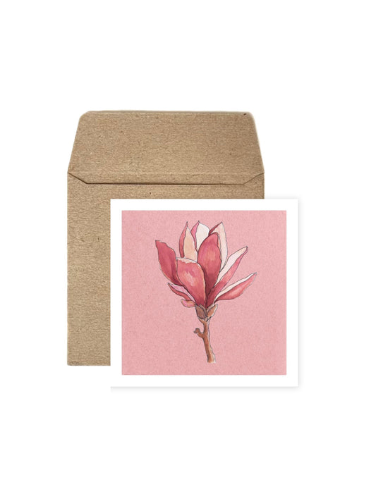 Set of Four Greeting Cards: Florals