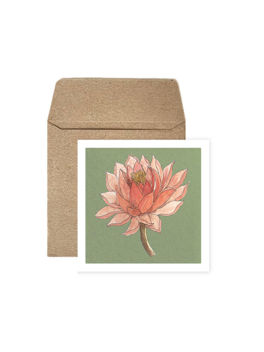 Set of Four Greeting Cards: Florals