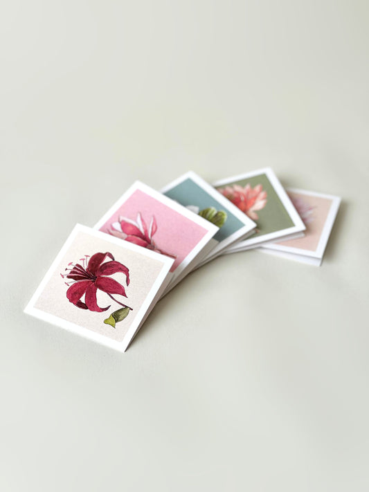 SET OF FIFTEEN GREETING CARDS: FLORALS