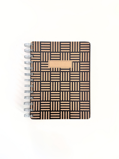 MINI WIRO NOTEBOOK: WOODBLOCK PATTERN