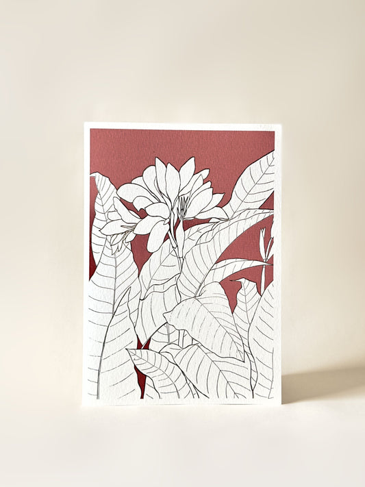 BOTANICAL WATERCOLOR GREETING CARD