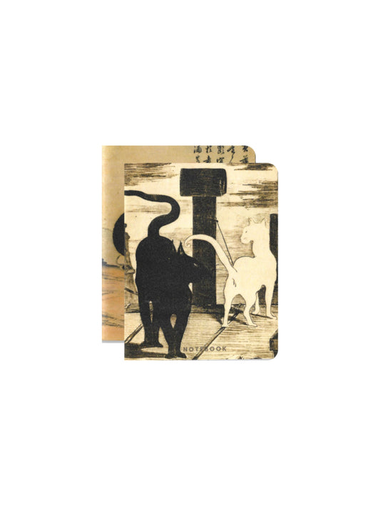 Set of 2 Cat Art Pocket Notebooks