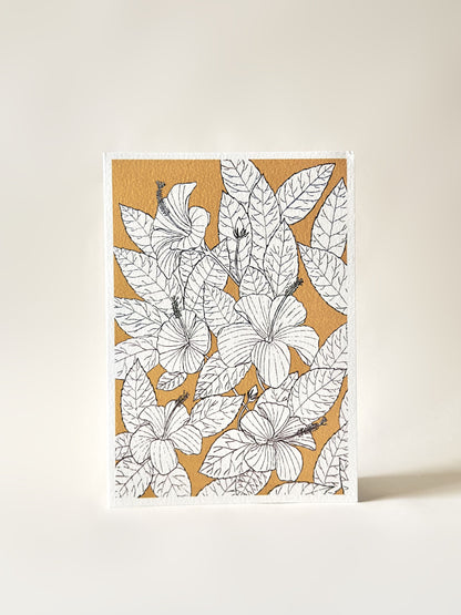 BOTANICAL WATERCOLOR GREETING CARD