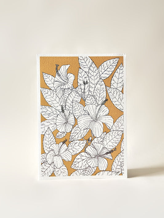 BOTANICAL WATERCOLOR GREETING CARD