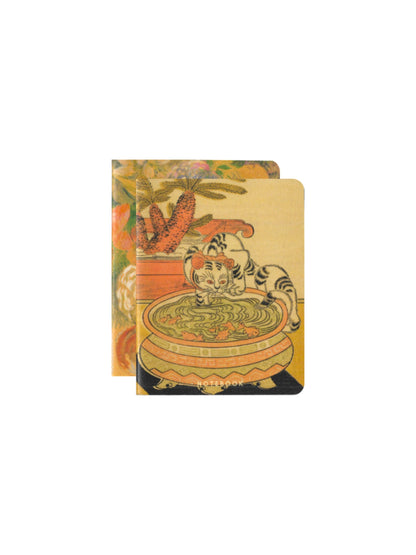 Set of 2 Cat Art Pocket Notebooks