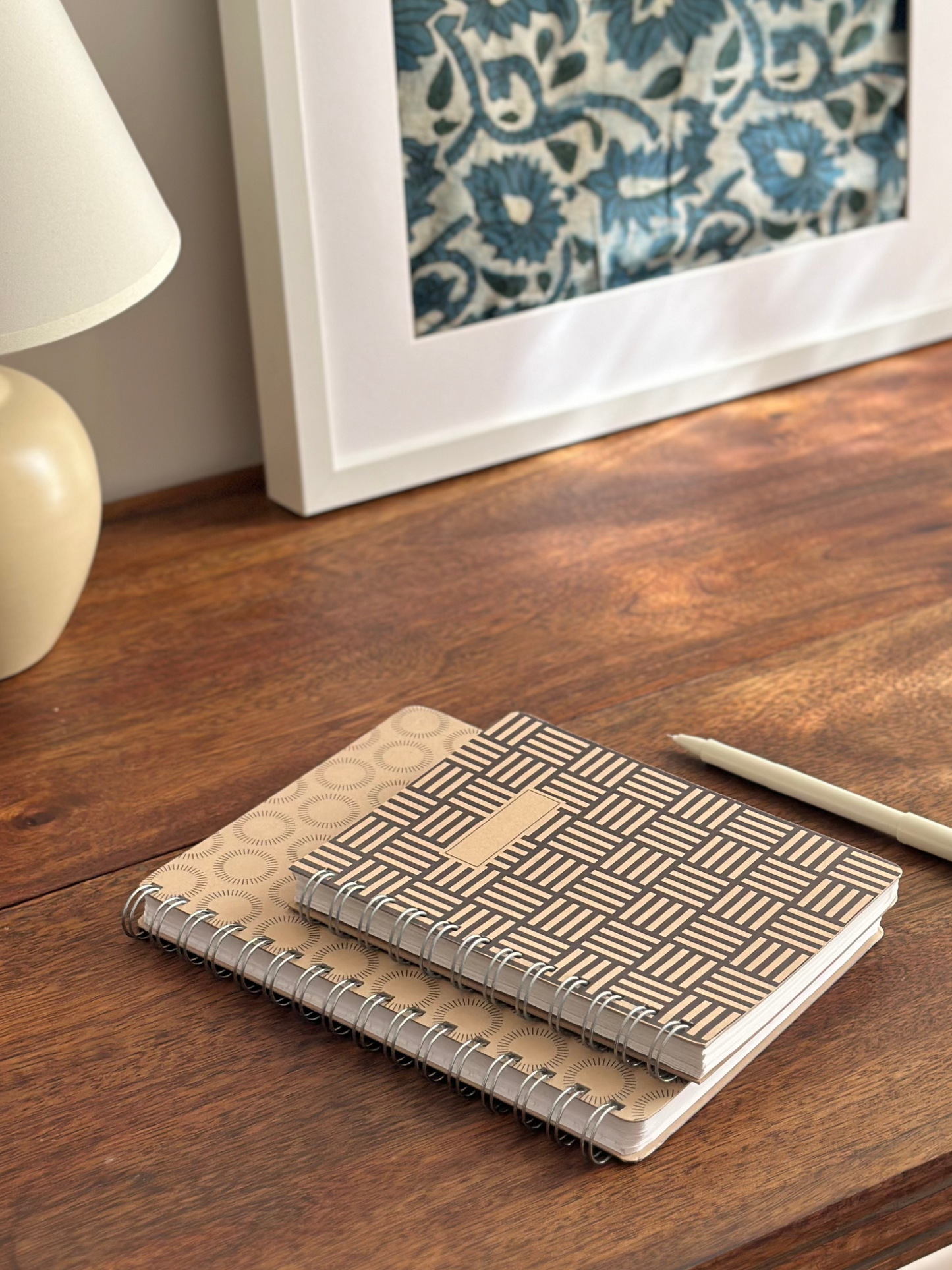 MINI WIRO NOTEBOOK: WOODBLOCK PATTERN