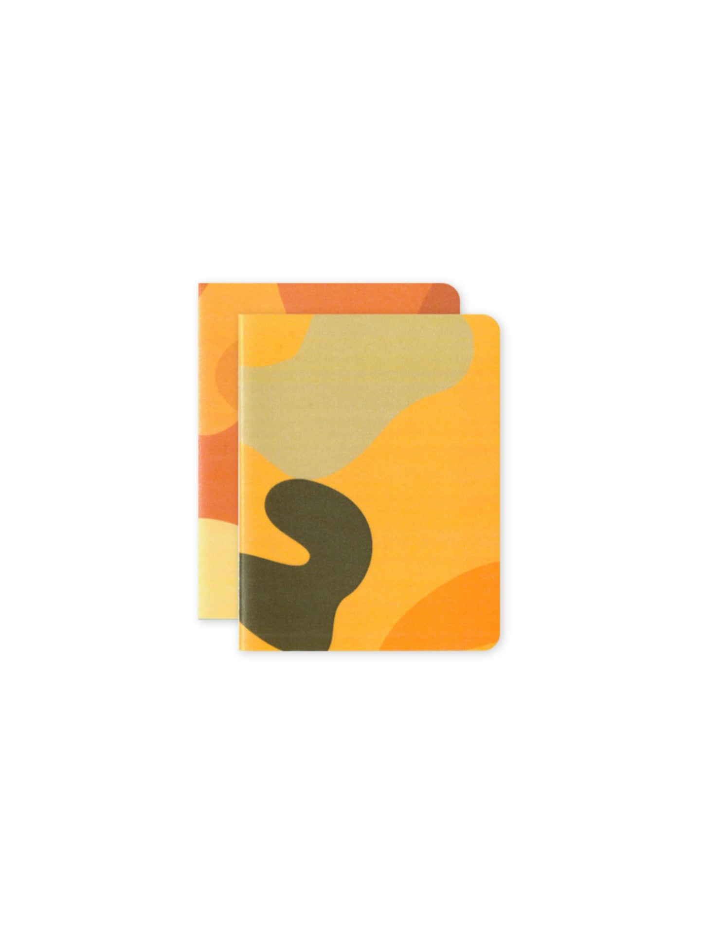 Set of 2 Yellow Camouflage Pocket Notebooks